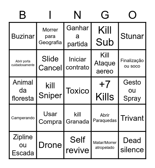 Mussinha Show 2.3 Bingo Card