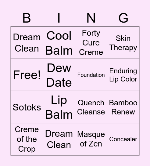 LimeLife Bingo Card