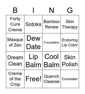 LimeLife Bingo Card