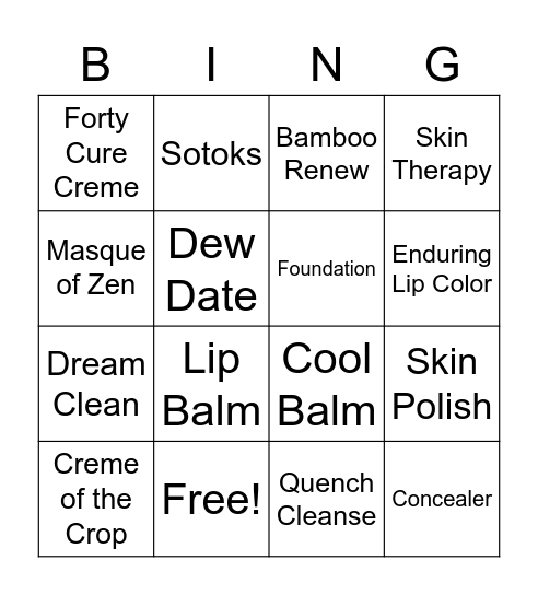 LimeLife Bingo Card