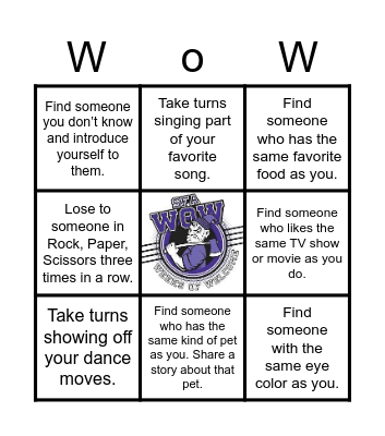 WoW Leader Bingo Card