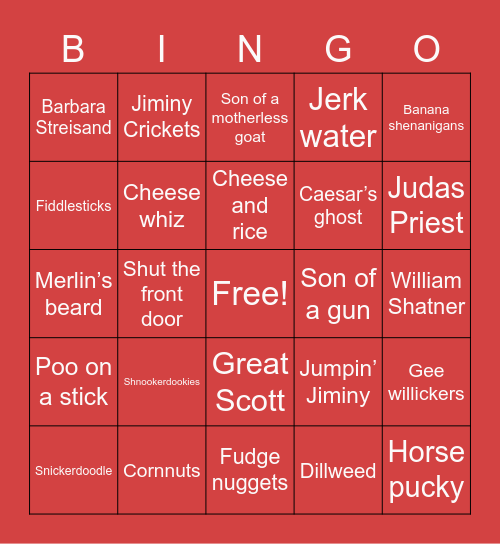 Lifestyle Bingo Card
