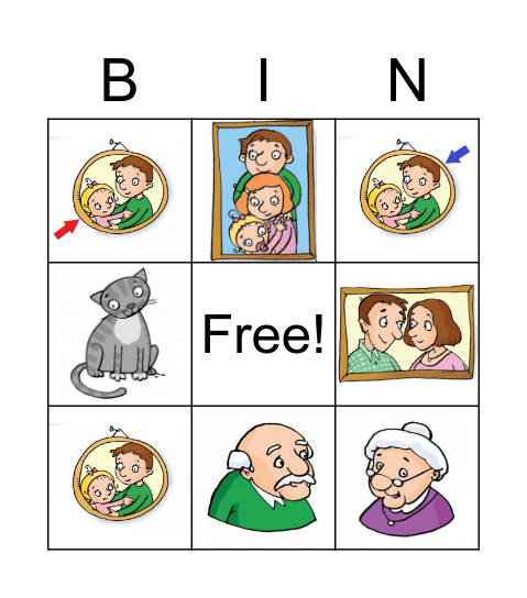 Familie Bingo Card