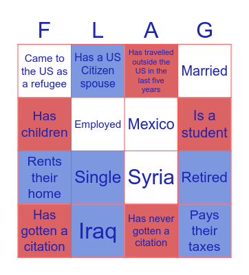 N-400 Bingo! Bingo Card