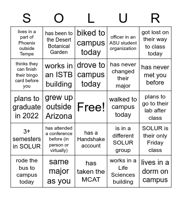 Bingo Card