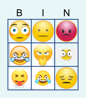 BINGO DE EMOCIONES Bingo Card