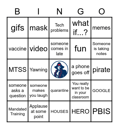 Welcome Back Bingo! Bingo Card