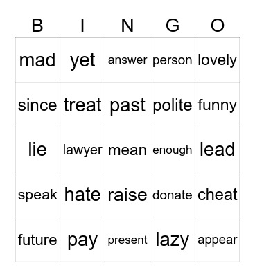 bookl1 Bingo Card