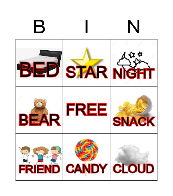 PAJAMA PARTY Bingo Card