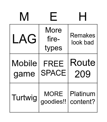 Pokémon Presents 8/18/2021 predictions Bingo Card