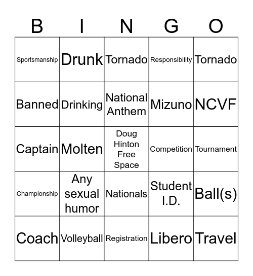 Captain's Meeting Bingo 2015 Bingo Card