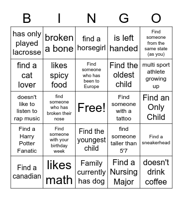 All Gas No Brakes Bingo Card