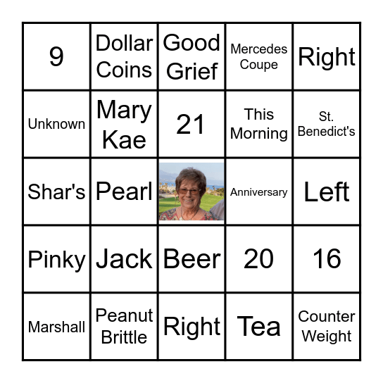 Happy Birthday, Mom, Mary, Mimi Bingo Card