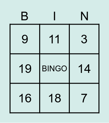 Segurança do paciente Bingo Card