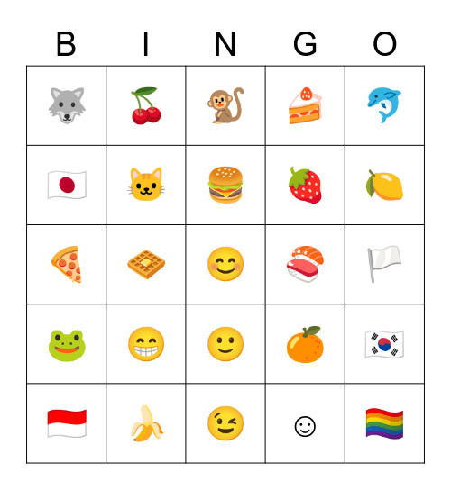 Hyeju cakep Bingo Card