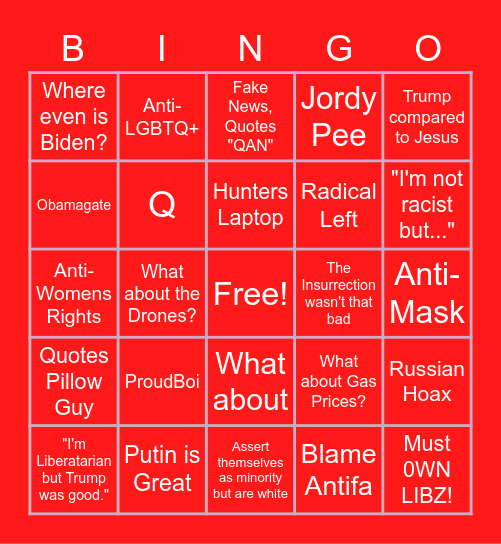 CHUD BINGO v8.3 Bingo Card