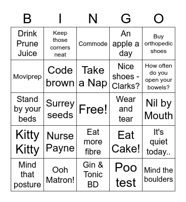 Kim's Retirement BINGO! Bingo Card