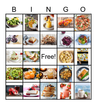 FOOD TASTE Bingo Card