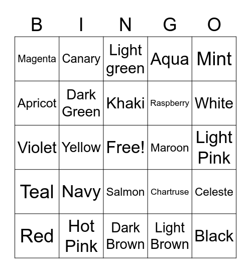 8/19 Lumos Bingo Card