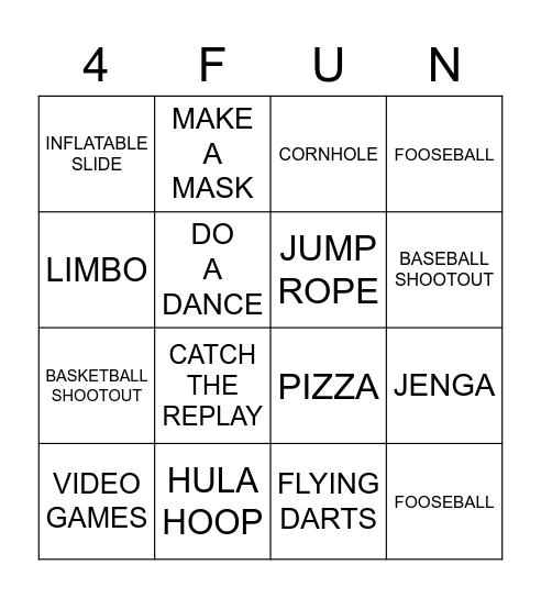 BACK TO SCHOOL CELEBRATION Bingo Card