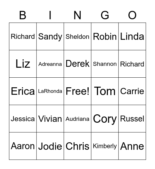 MPM Leadership Board Trivia Bingo Card
