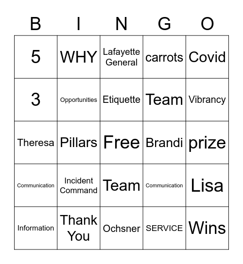 Number Bingo 1-75 Bingo Card