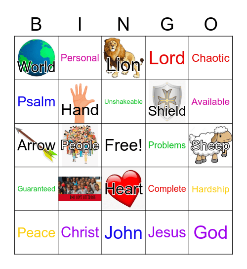 August 22, 2021 Bingo Card