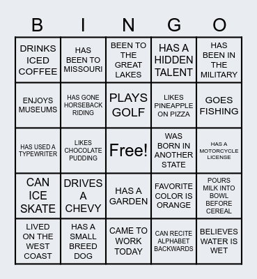 VIRTUAL MONITORING UNIT Bingo Card