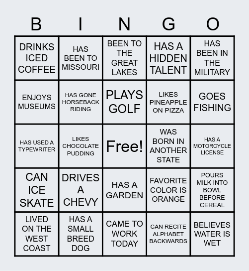 VIRTUAL MONITORING UNIT Bingo Card