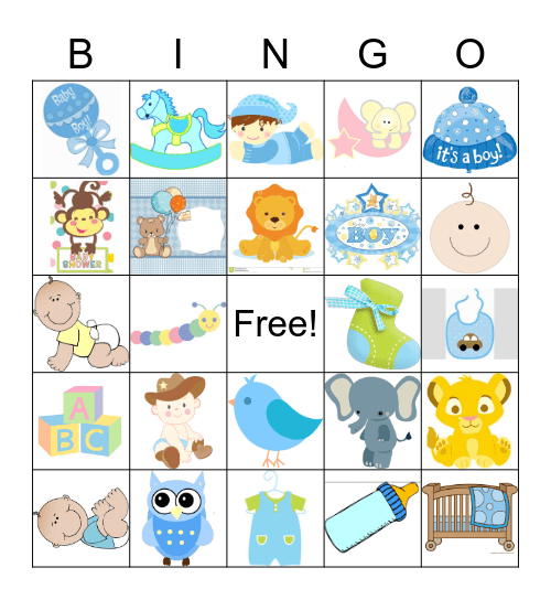 BABY SHOWER Bingo Card