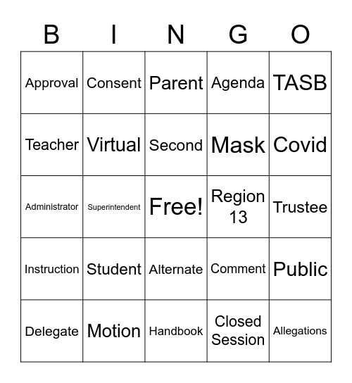 Part Deaux Bingo Card