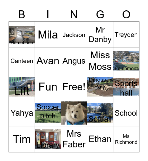 K6F & K6R Bingo Card