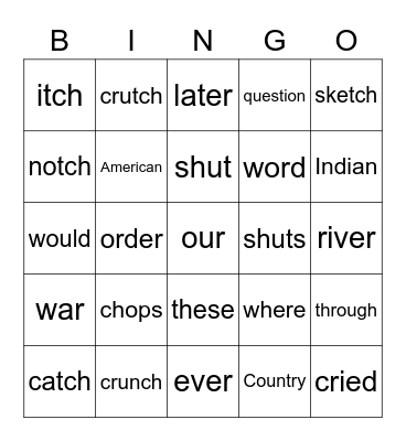 Bingo Card