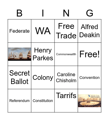 Federation Bingo Card