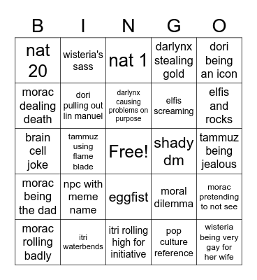 haakdog party bingo Card