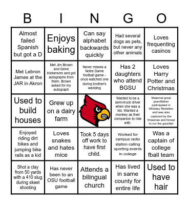 LHS Staff Bingo Card