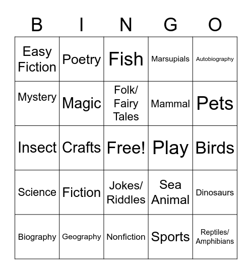 Have You Tried...? Bingo Card