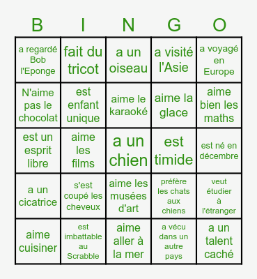 Nomme un membre de l'équipe qui... Bingo Card