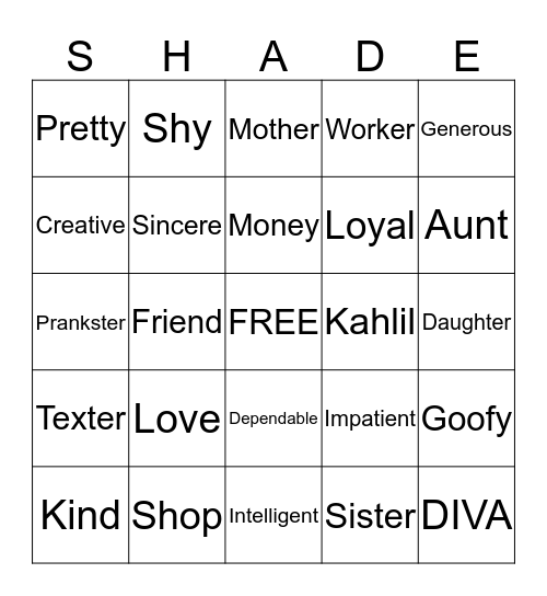 Happy 30th Birthday!!!!!!! Bingo Card