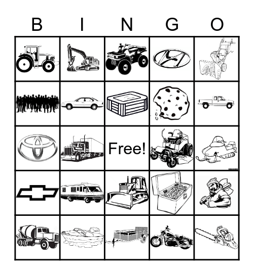 MACHINERY HILL Bingo Card