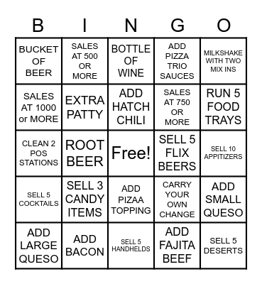 FLIX MANIA Bingo Card
