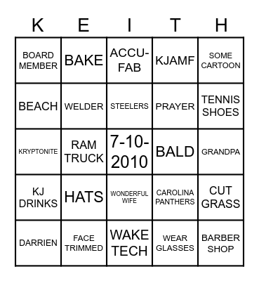 HAPPY 60TH BIRTHDAY Bingo Card