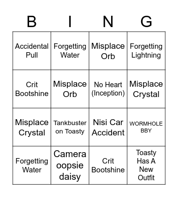 TEA 2 Bingo Card