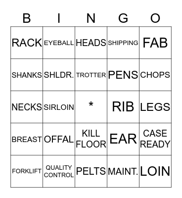 SUPERIOR FARMS 4/13-5/15 Bingo Card