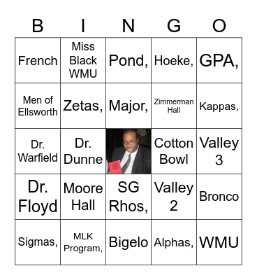 2021 WMU All Class Reunion Bingo Card