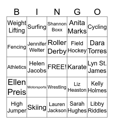 Card #2 Bingo Card