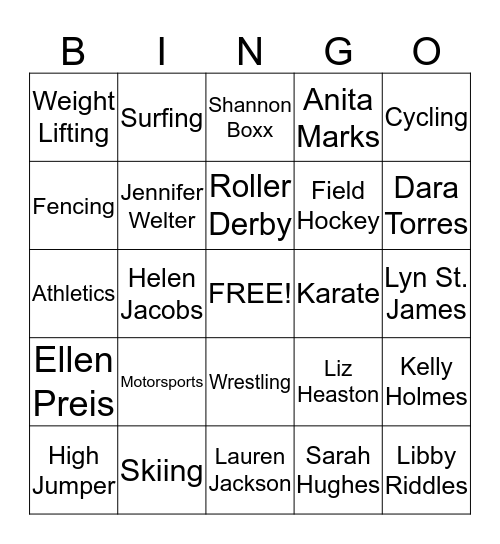Card #2 Bingo Card