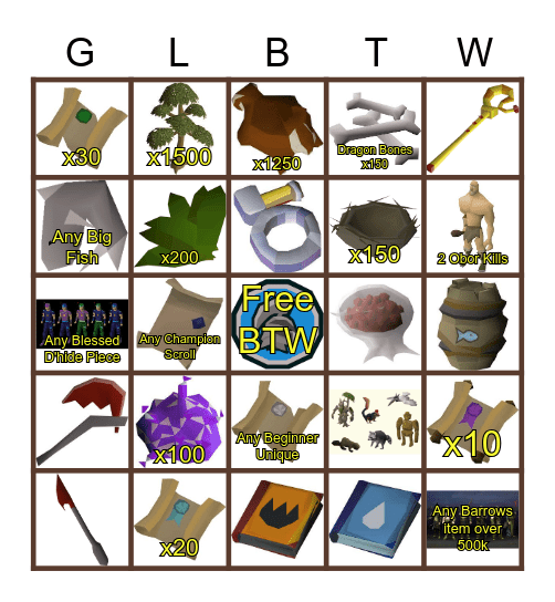 SOLOSCAPE BINGO Card