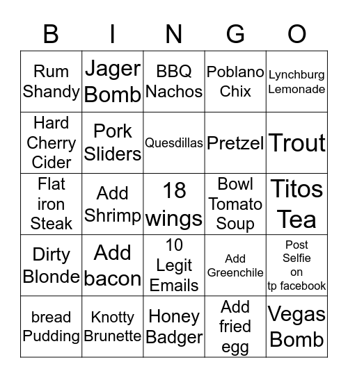 Sisterhood of the plaid fun!!! Bingo Card