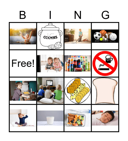 Word of Wisdom Bingo Card